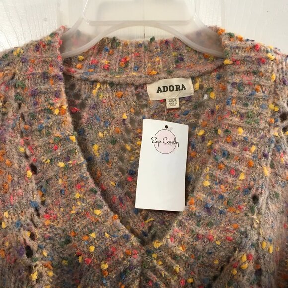 Adora Samantha Multi-colored Chunky Sweater - Picture 2 of 6